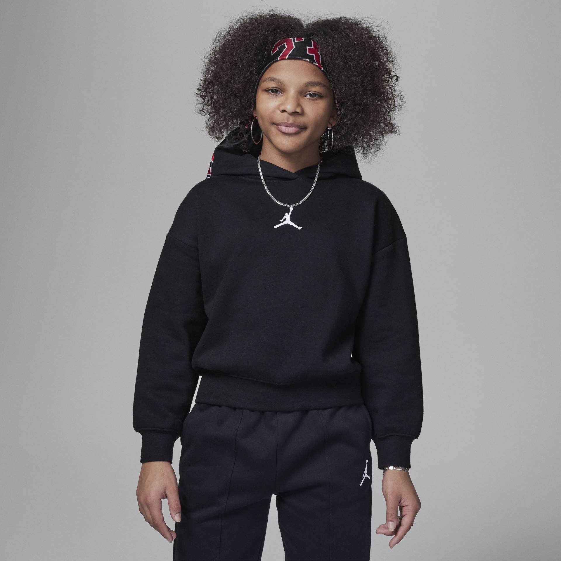 Jordan Icon Play Pullover Hoodie Hoodie für ältere Kinder - Schwarz von Jordan