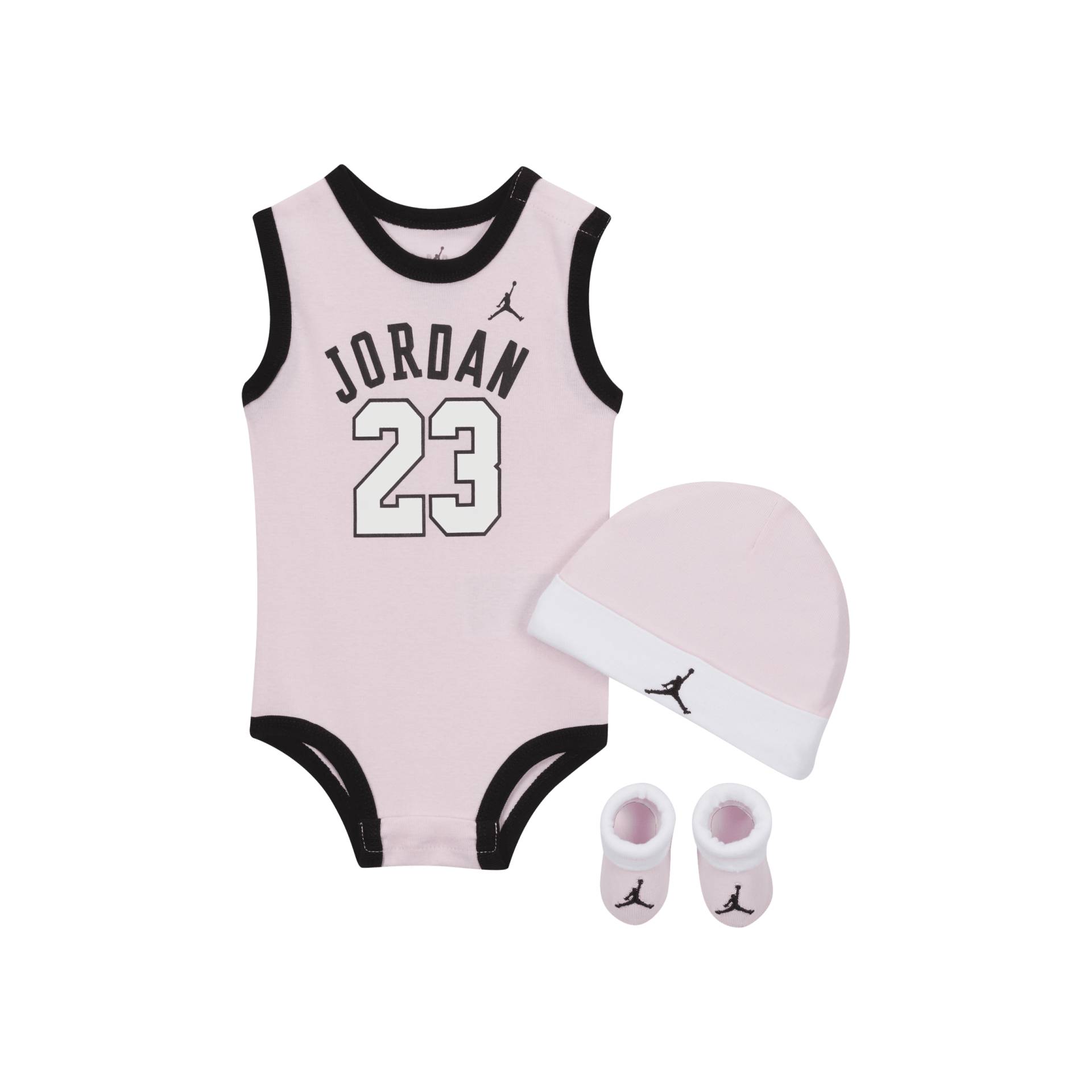 Jordan Jumpman Set aus Bodysuit, Beanie und Schühchen für Babys - Pink von Jordan