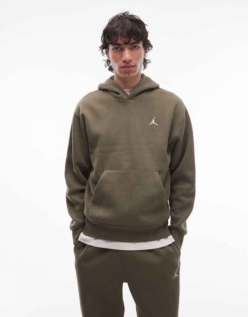 Jordan - Kapuzenpullover in Khaki mit Logo-Grün von Jordan