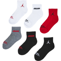 Jordan Kids Ankle 6 Pack Unisex Socken - Rot - Größe 35 - 38 von Jordan