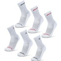 Jordan Kids Crew 6 Pack Unisex Socken - Weiß - Größe 39 - 42 von Jordan