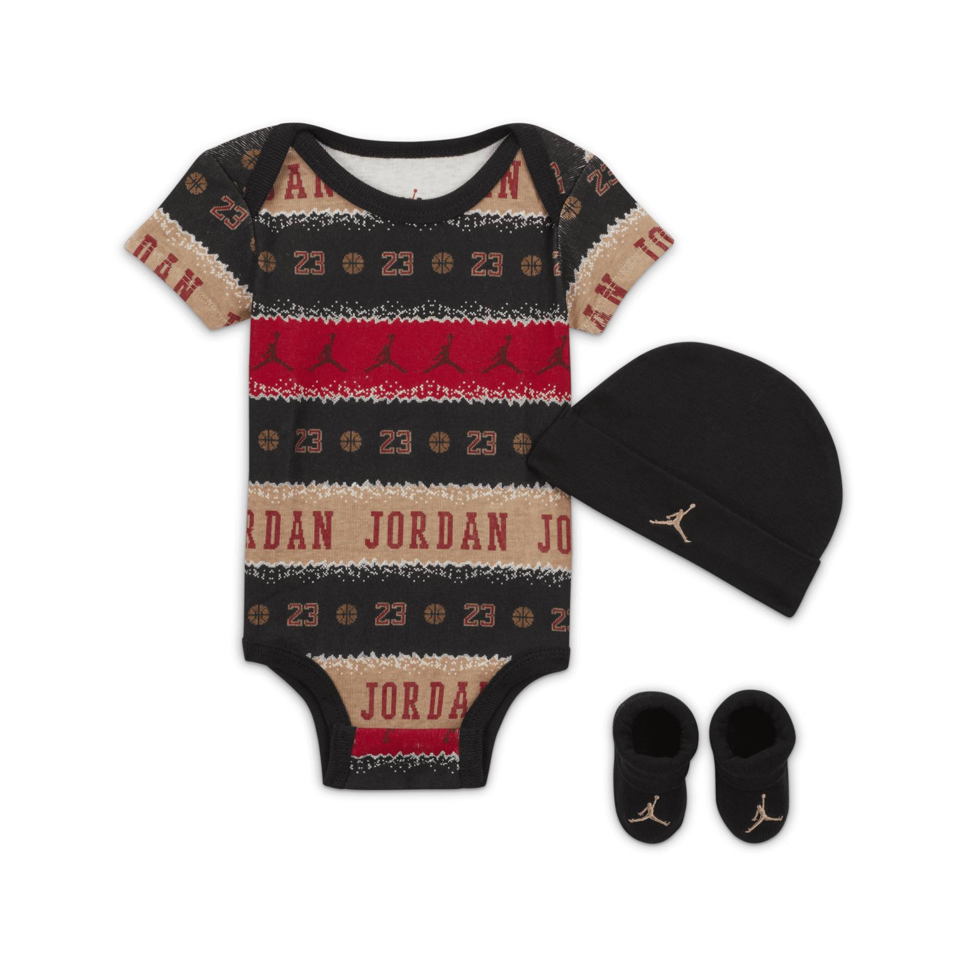 Jordan MJ Holiday 3-Piece Boxed Set Body-Set für Babys - Rot von Jordan