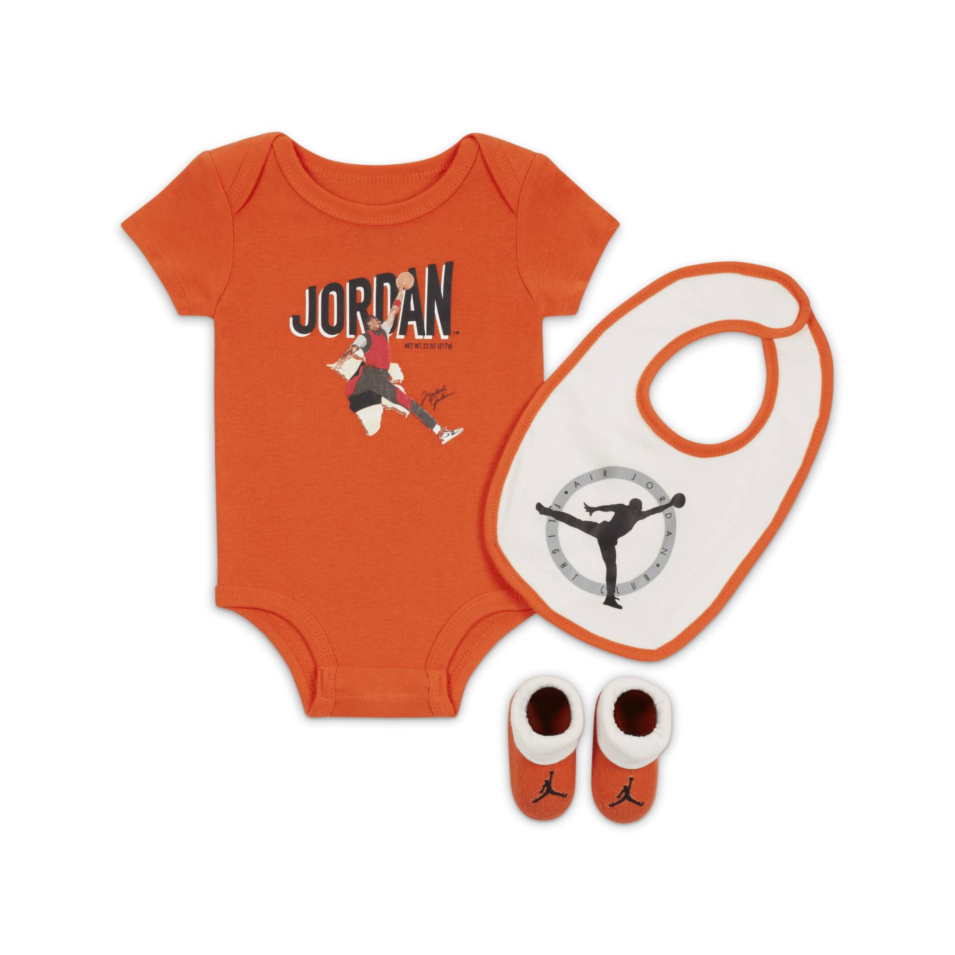 Jordan MVP Bodysuit Box Set Bodysuit-Set für Babys (0–6 M) - Orange von Jordan