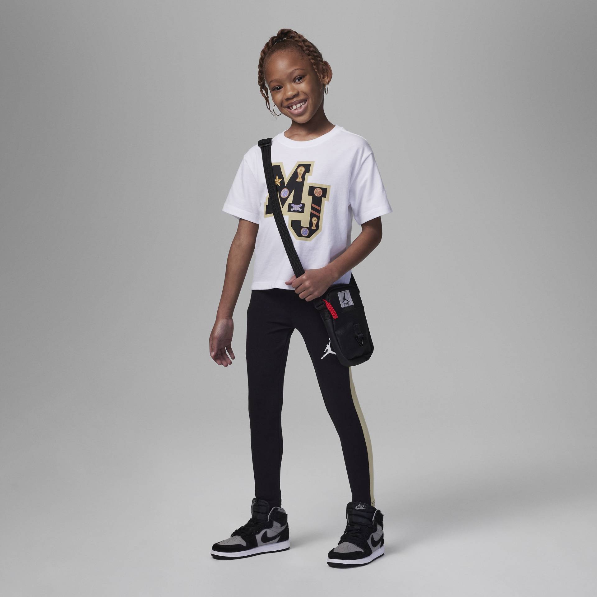 Jordan Mini Me Flight Leggings Set 2-teiliges Set für jüngere Kinder - Schwarz von Jordan