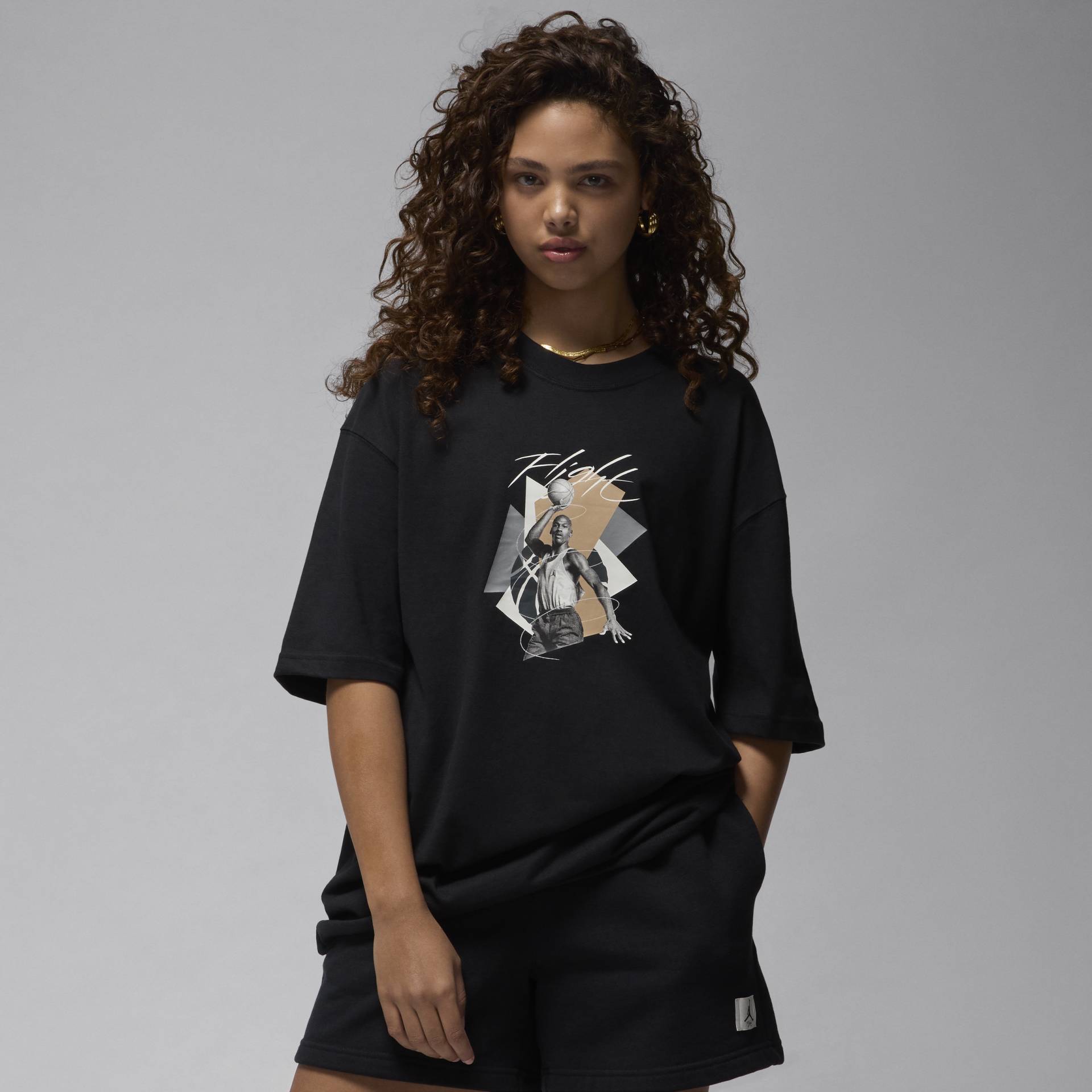 Jordan Oversize-T-Shirt mit Grafik für Damen - Schwarz von Jordan