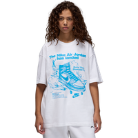 Jordan Oversized Graphic Damen T-Shirts - Weiß - Größe M - Baumwoll-Jersey von Jordan