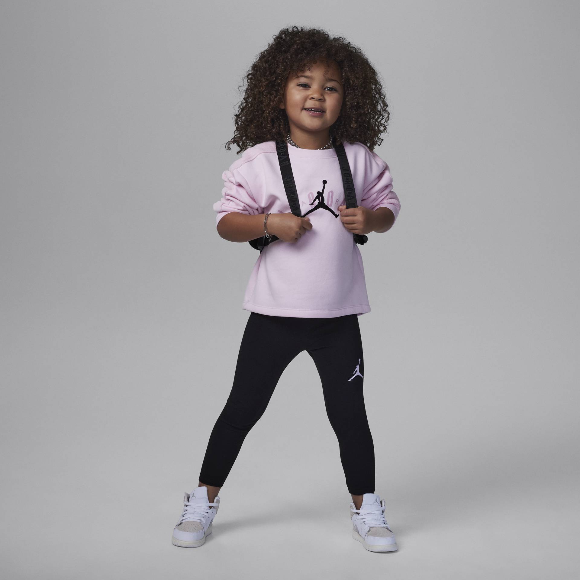 Jordan Soft Touch Mixed Crew Set 2-teiliges Leggings-Set für jüngere Kinder - Schwarz von Jordan