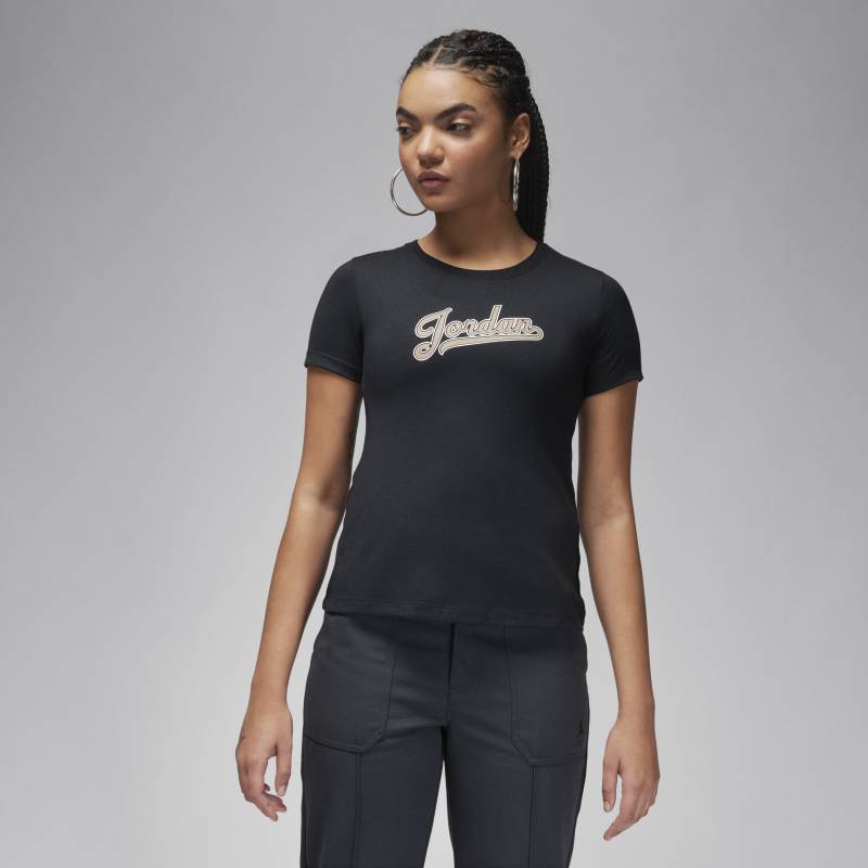 Jordan T-Shirt in schmaler Passform für Damen - Schwarz von Jordan
