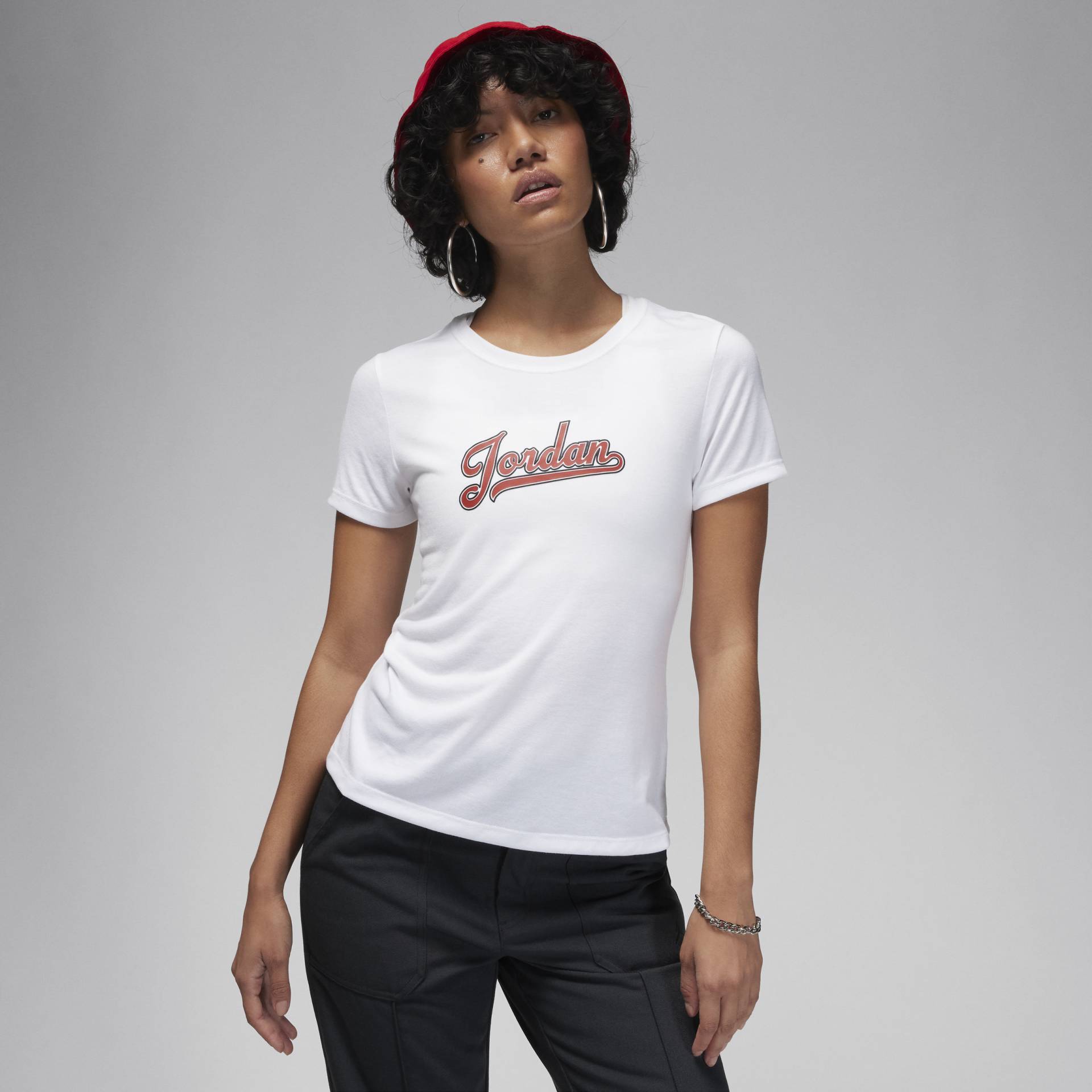 Jordan T-Shirt in schmaler Passform für Damen - Weiß von Jordan