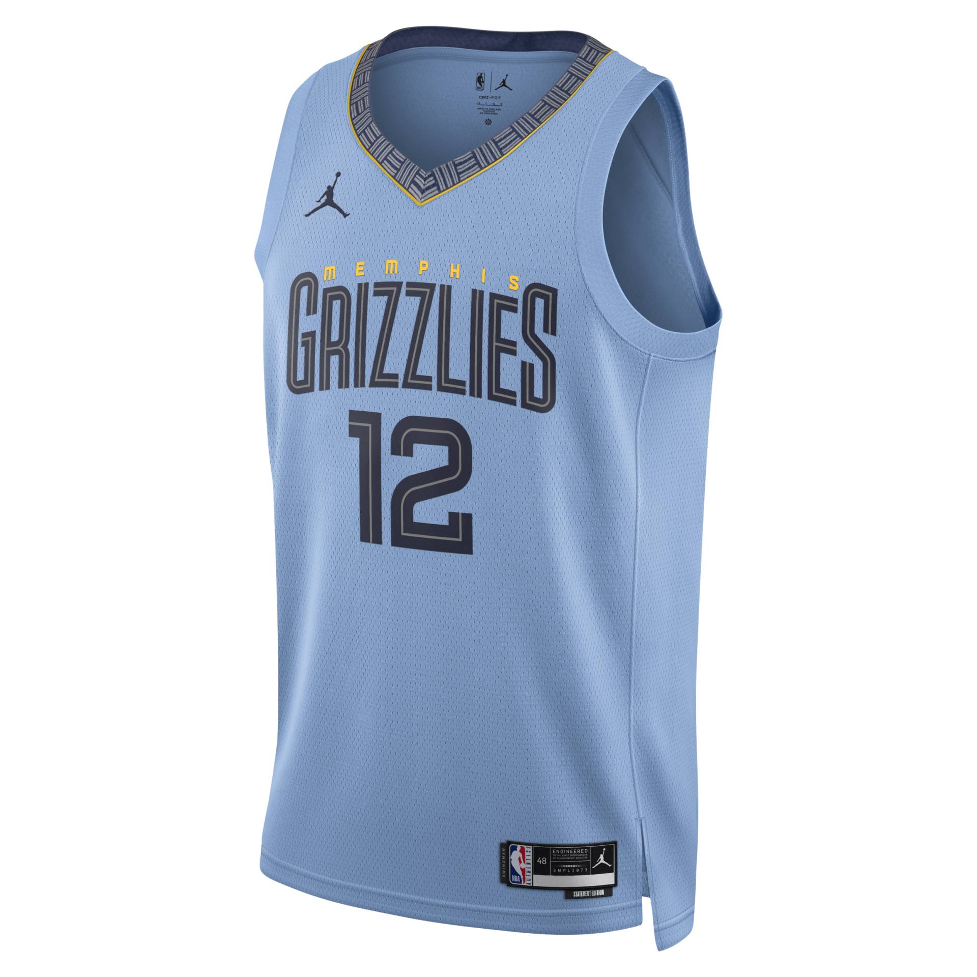 Memphis Grizzlies Statement Edition Jordan Dri-FIT NBA Swingman Trikot für Herren - Blau von Jordan