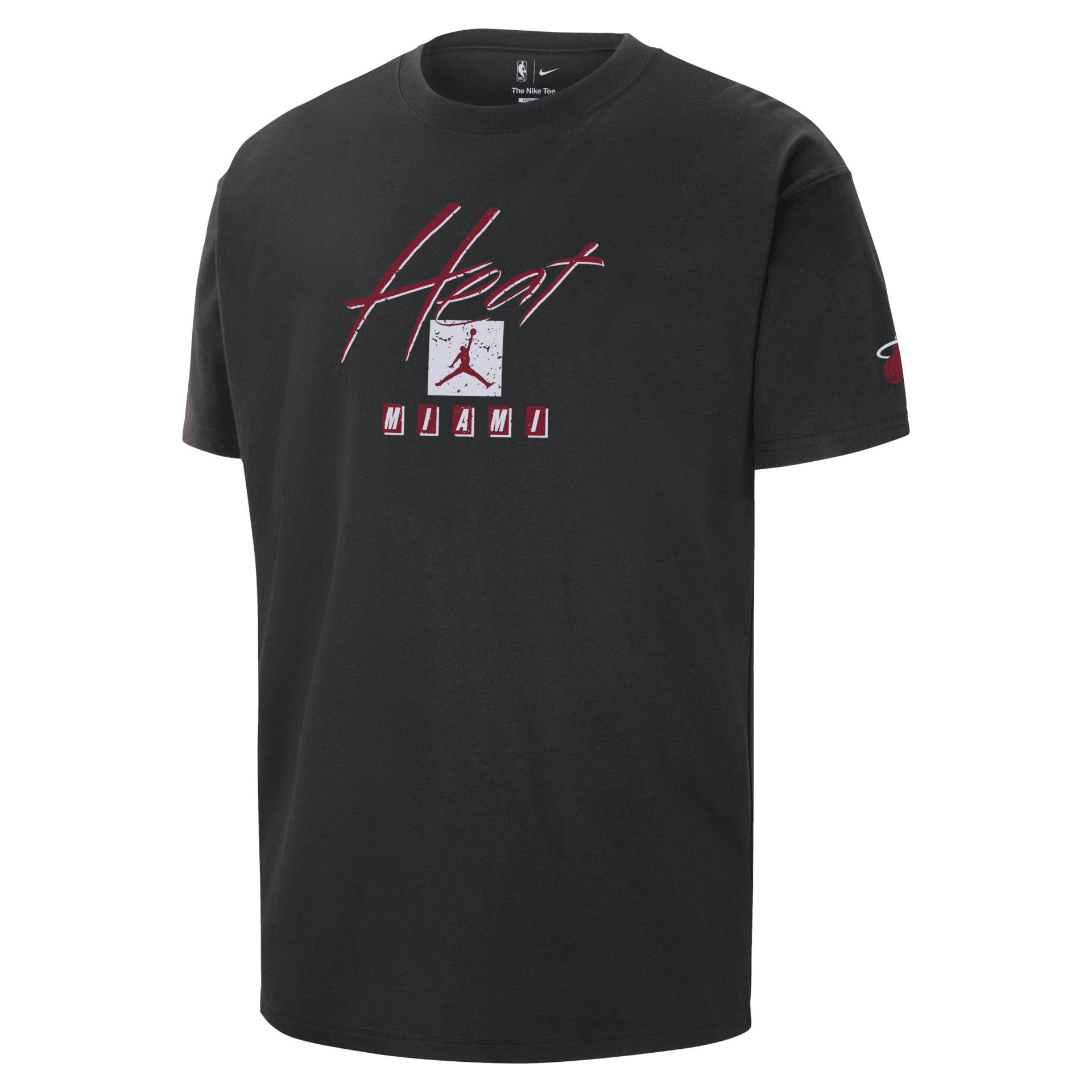 Miami Heat Courtside Statement Edition Jordan Max90 NBA-T-Shirt für Herren - Schwarz von Jordan