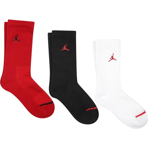 NIKE Air Jordan Jumpman Crew Socken, 3er-Pack BIANCO/ROSSO 5-6 anni NIKE Air Jordan Jumpman Crew Socken, 3er-Pack BIANCO/ROSSO 5-6 anni von Jordan