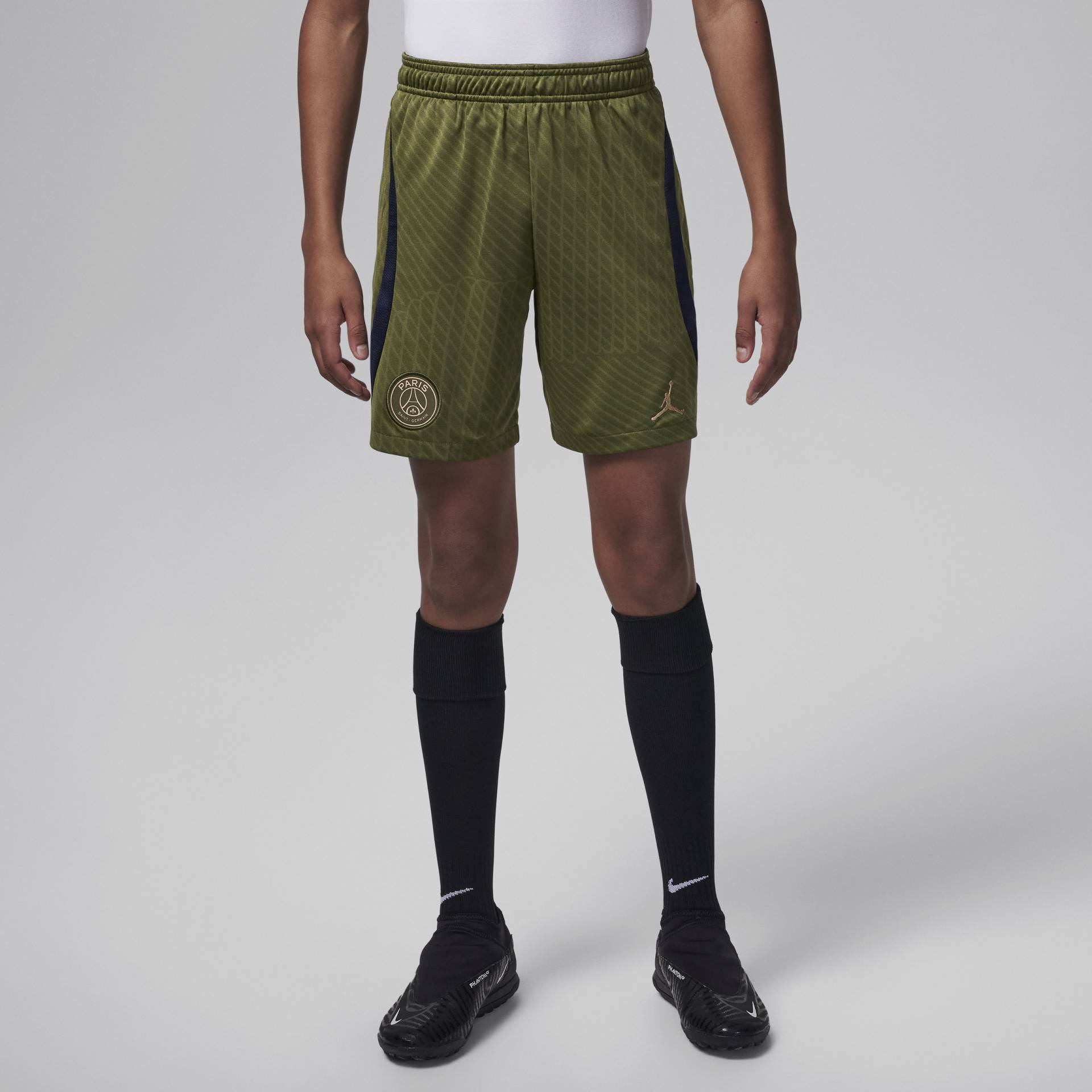 Paris Saint-Germain Strike Fourth Jordan Dri-FIT-Fußballshorts für ältere Kinder - Grün von Jordan