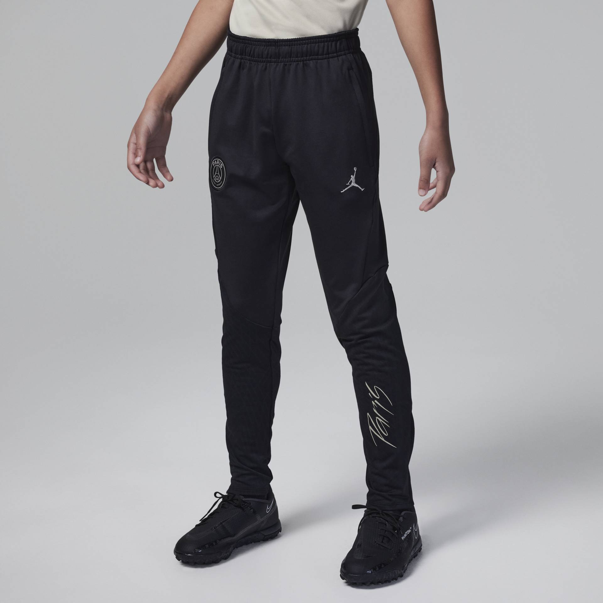 Paris Saint-Germain Strike Third Jordan Dri-FIT Strick-Fußballhose für ältere Kinder - Schwarz von Jordan