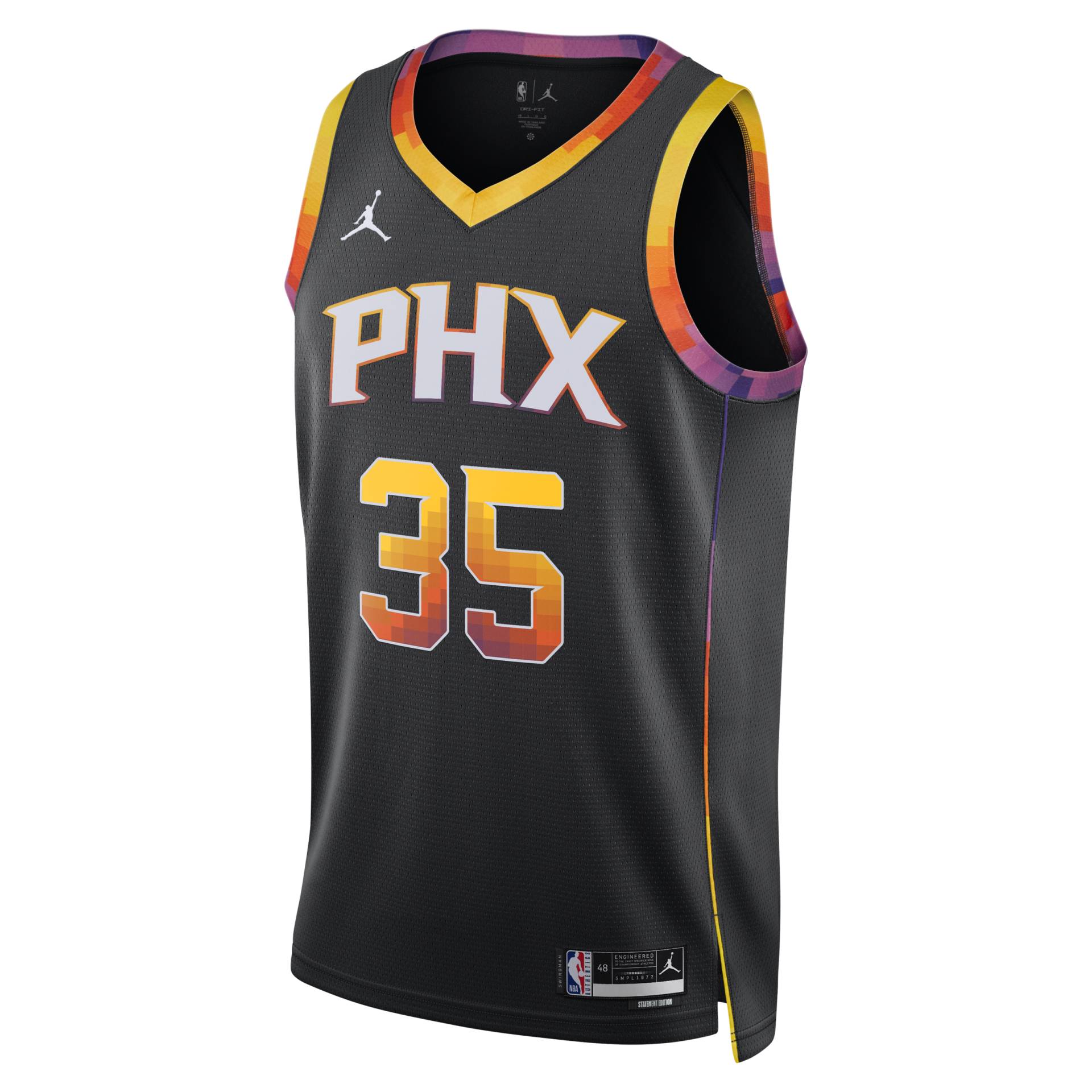 Phoenix Suns Statement Edition Jordan Dri-FIT NBA Swingman Trikot für Herren - Schwarz von Jordan
