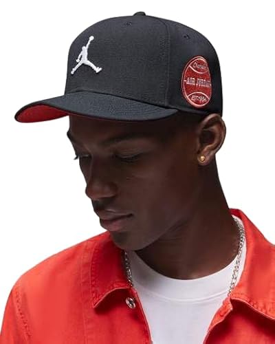 jordan Flight MVP Pro Cap - Black/Dune Red/White, S/M, Schwarz , 54 von Jordan