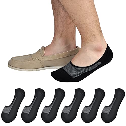 Jormatt 6 Paar Sneaker Socken Baumwoll für Herren & Damen in Größe 39-42 - Kurze Sportsocken mit Anti-Rutsch-Silikon, unsichtbar, Trainer Socken von Jormatt