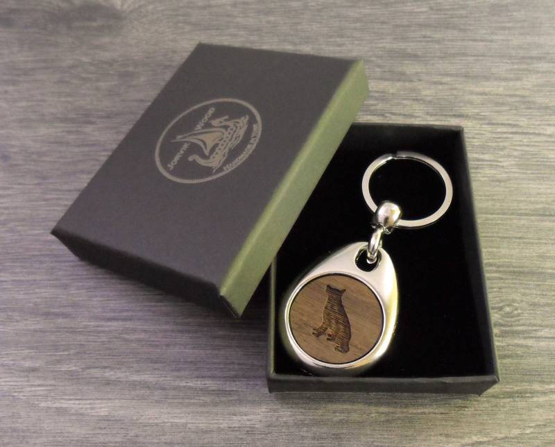 Personalisierter Schäferhund-Design-Schlüsselring, Benutzerdefinierter Schlüsselbund Personalisierter Schäferhund-Design-Schlüsselring, Benutzerdefinierter Schlüsselbund von JorvikWood