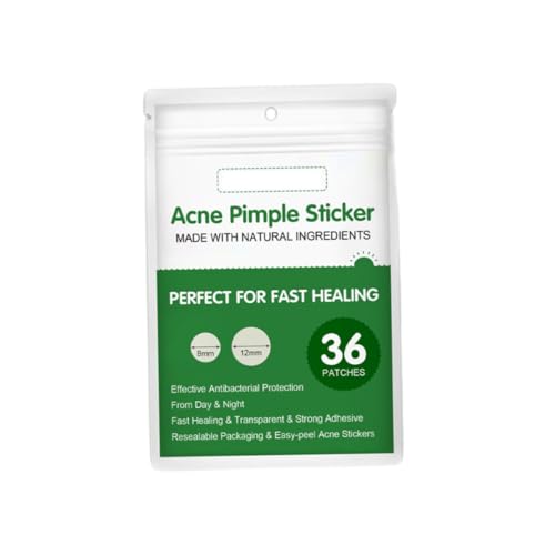 Akne -Flecken unsichtbares Make -up absorbierende Akne -Patch Fleck Pickel absorbierende Hydrocolloid -Aufkleber Akne Abdeckung Gesichtspfleke 36pcs von Jorzer