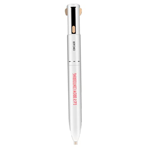 Eyebrow Contour Pen 4 in 1 Augenbrauenstift langlebige Augenbrauen -Tattoo Bleistift Drehen Definierende Hervorhebung des Brauenstifts Medium von Jorzer