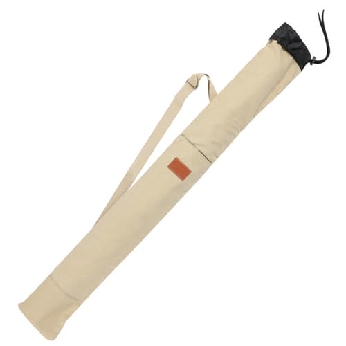 Jorzer Fischereistabhülle 7x55 Zoll hohe Dichte Leinwand Fischereihülle mit Seitentasche, Griff, Reißverschluss und Kordelkordel für Outdoor -Enthusiasten. von Jorzer