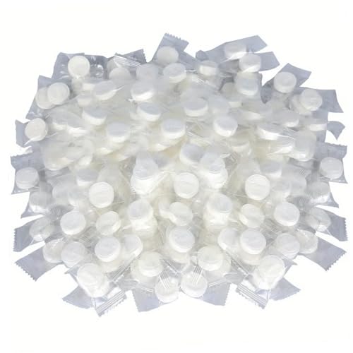 Komprimierte Handtücher 200 Stück Einweg-Gesichtstücher aus Baumwolle stark saugfähig hautfreundlich einzeln verpackte Komprimierte Handtuchtabletten für Reisen Camping Komprimierte Gesichtstücher von Jorzer