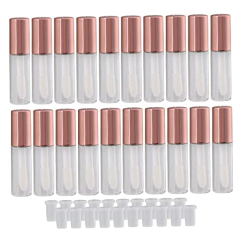 Lip Gloss Röhrchen Lipgloss Röhrchen Leer Lip Gloss Container Nachfüllschlauch Container für Lippenstift Balm/Kosmetische Proben DIY Kosmetik (Rose) 20 stücke von Jorzer