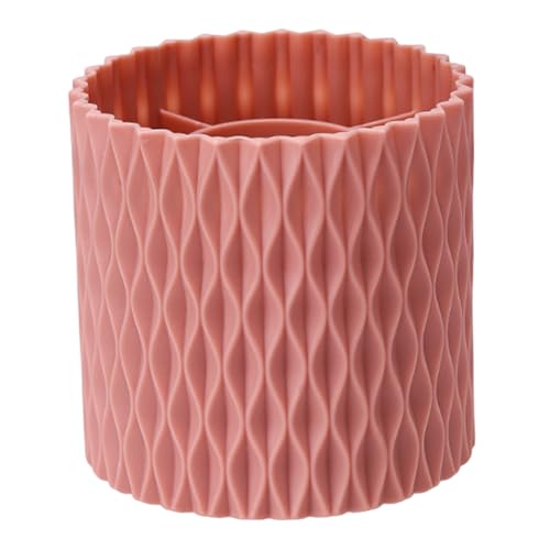 Make-up-Bürstenhalter 360 ° rotierende Make-up-Bürstenbehälter Großkapazität Kosmetische Bürsten Organizer Rotierender Stifthalter für Schreibtisch Waschtisch von Jorzer
