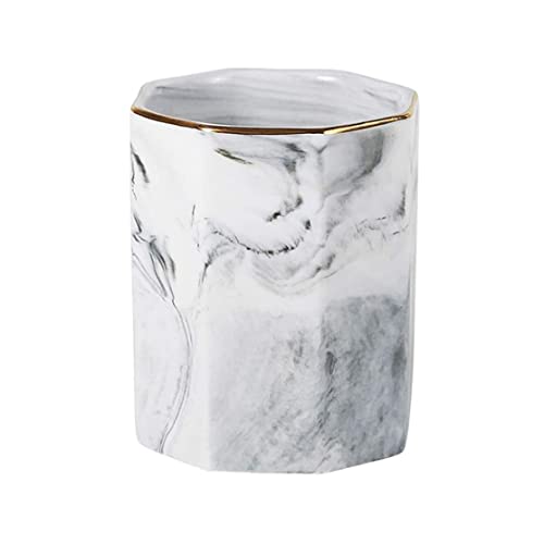 Make -up -Bürstenhalter Keramik Marmor Bleistift Tasse Topfstift Organizer Keramik Marmor Pen Stationerie Organisator Stand Schreibtisch Organizer Make -up -Bürstenhalter Keramik Marmor Bleistift Tasse Topfstift Organizer Keramik Marmor Pen Stationerie Organisator Stand Schreibtisch Organizer von Jorzer