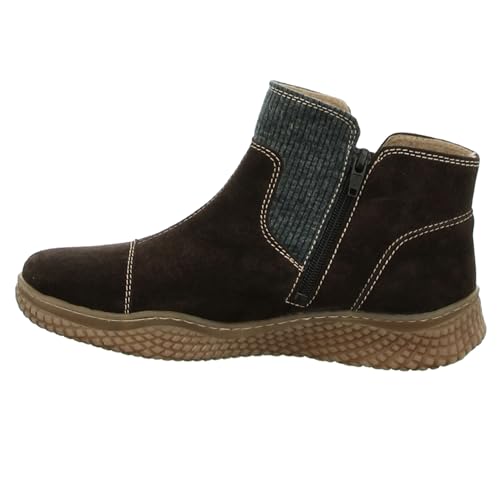 Josef Seibel Damen Klassische Stiefeletten Amelie 08,Weite G (Normal),lose Einlage,halbstiefel,Kurzstiefel,Grau (Titan-Kombi),38 EU / 5 UK von Josef Seibel