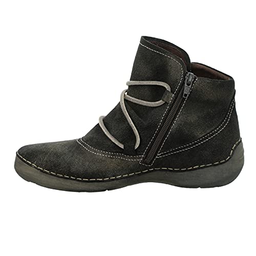 Josef Seibel Damen Schnürstiefeletten Fergey 99,Weite G (Normal),lose Einlage,woman,lady,boots,stiefel,bootee,Braun (bronze-kombi),37 EU / 4 UK von Josef Seibel