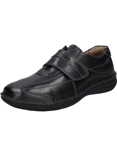 Josef Seibel Alec Herren Low-Top Sneaker Comfort Schuhe aus Nappaleder -Schwarz (600 schwarz),47 EU von Josef Seibel