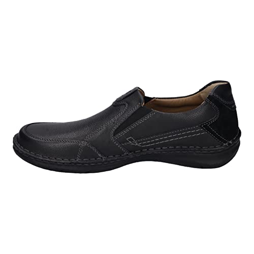 Josef Seibel Herren Slipper Anvers 63,Weite K (Extra weit),Wechselfußbett,elegant,Office,büro,Freizeit,Mokassins,schwarz,40 EU von Josef Seibel