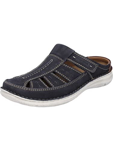 Josef Seibel Herren Slipper Anvers 76,Weite K (Extra weit),Wechselfußbett,Slip-ons,freitzeitschuhe,Mokassins,Indigo-Kombi,42 EU von Josef Seibel