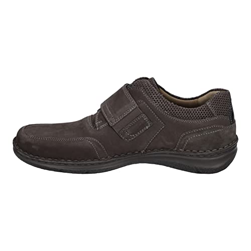 Josef Seibel Herren Kletthalbschuhe Anvers 83,Weite K (Extra weit),Wechselfußbett,Sneaker,Freizeitschuhe,Grau (Asphalt-Kombi),44 EU von Josef Seibel