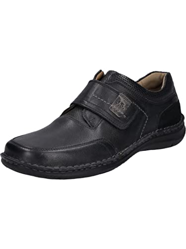 Josef Seibel Herren Kletthalbschuhe Anvers 83,Weite K (Extra weit),Wechselfußbett,Klettschuhe,Strassenschuhe,Sneaker,schwarz,39 EU von Josef Seibel