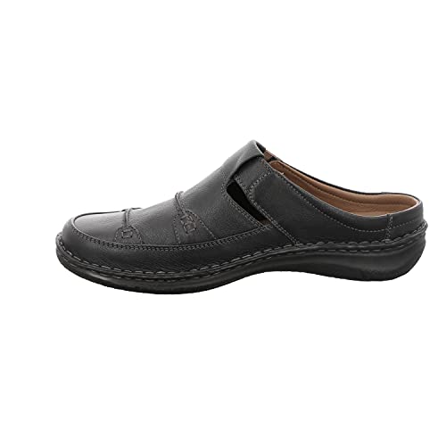 Josef Seibel Herren Slipper Anvers 86,Weite K (Extra weit),lose Einlage,offener,einschlupf,Men's,Halbschuhe,Schlupfschuhe,schwarz,41 EU / 7 UK von Josef Seibel