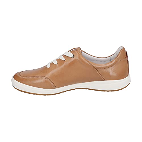 Josef Seibel Damen Low-Top Sneaker Caren 41,Weite G (Normal),Wechselfußbett,Turnschuhe,Laufschuhe,schnürschuhe,schnürer,Braun (Camel),42 EU / 8 UK von Josef Seibel