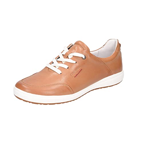 Josef Seibel Damen Low-Top Sneaker Caren 41,Weite G (Normal),Wechselfußbett,Turnschuhe,Laufschuhe,schnürschuhe,schnürer,Braun (Camel),42 EU / 8 UK von Josef Seibel