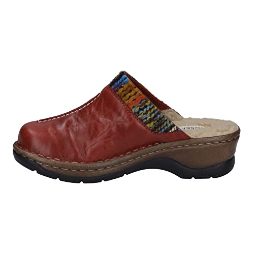 Josef Seibel Damen Clogs Catalonia 59, Frauen Slipper,Weite G (Normal),schluepfschuhe,Slip-ons,Backless Slipper,Rot (Hibiscus-Multi),39 EU von Josef Seibel