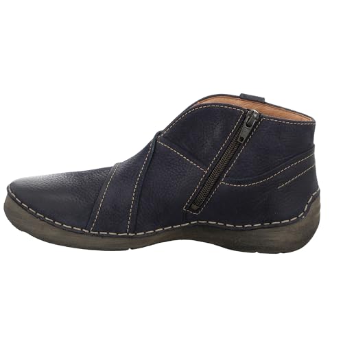 Josef Seibel Damen Ankle Boots Fergey 93,Weite G (Normal),lose Einlage,Women's,Lady,Ladies,Stiefel,Kurzstiefel,Booties,Blau (Ocean),38 EU / 5 UK von Josef Seibel