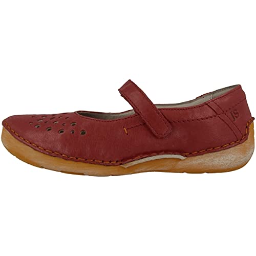 Josef Seibel Damen Riemchenballerinas Fergey 77,Weite G (Normal),lose Einlage,Sommerschuhe,spangenballerinas,Lady,Rot (rot-Kombi),37 EU / 4 UK von Josef Seibel