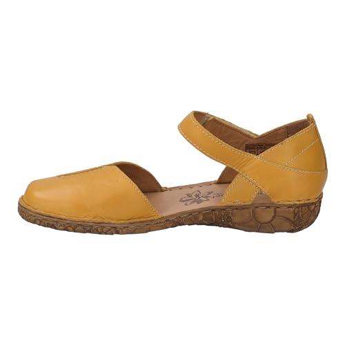 Josef Seibel Damen Riemchensandalen Rosalie 42,Weite G (Normal),Sandaletten,Sommersandalen,bequem,flach,Sommerschuhe,Gelb (Safran),37 EU von Josef Seibel