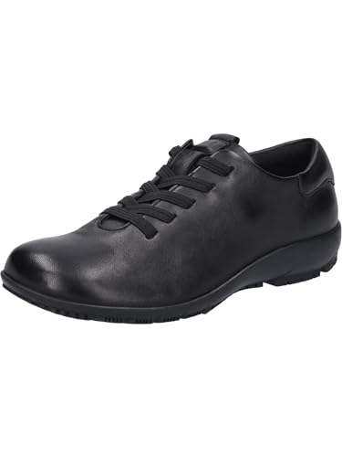 Josef Seibel Damen Bequemschuhe Charlotte 01,Weite G (Normal),Komfortschuhe,Halbschuhe,schnürschuhe,schnürer,Black-Black,36 EU von Josef Seibel