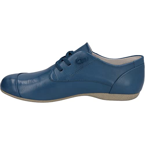 Josef Seibel Damen Bequemschuhe Fiona 01, Frauen Schnürschuhe,Weite G (Normal),Komfortschuhe,schnürer,bequem,Schnuerer,blau,38 EU von Josef Seibel