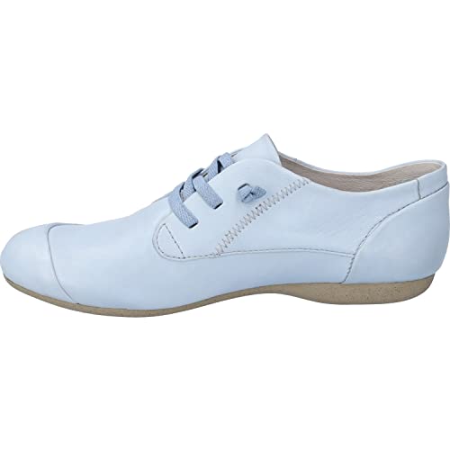 Josef Seibel Damen Bequemschuhe Fiona 01, Frauen Schnürschuhe,Weite G (Normal),Low-tie,Komfortschuhe,Halbschuhe,bequem,Blau (SkyBlue),40 EU von Josef Seibel