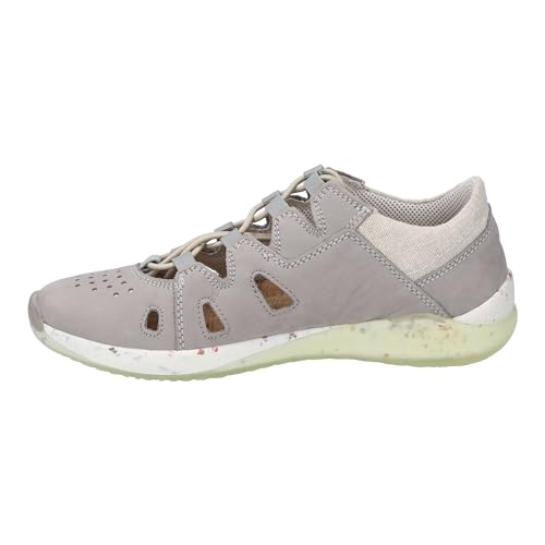 Josef Seibel Damen Bequemschuhe Ricky 17,Weite G (Normal),lose Einlage,Komfortschuhe,Halbschuhe,schnürschuhe,schnürer,Grau-Kombi,38 EU / 5 UK von Josef Seibel