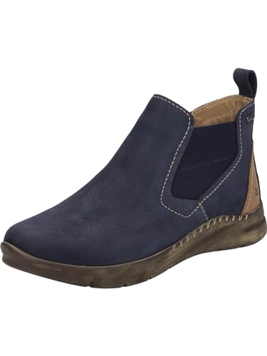 Josef Seibel Damen Chelsea Boots Conny 57,Weite G (Normal),Wechselfußbett,wasserdicht,Bootee,Booties,halbstiefel,Ocean-Kombi,37 EU von Josef Seibel