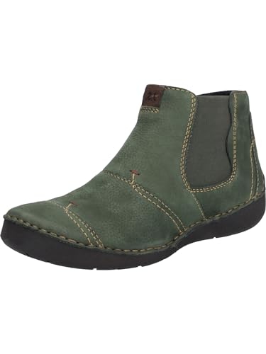 Josef Seibel Damen Chelsea Boots Fergey 55,Weite G (Normal),Wechselfußbett,Bootee,Booties,halbstiefel,Kurzstiefel,grün,43 EU von Josef Seibel