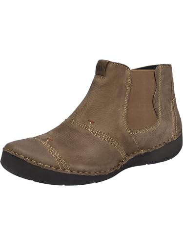 Josef Seibel Damen Chelsea Boots Fergey 55,Weite G (Normal),Wechselfußbett,halbstiefel,Kurzstiefel,uebergangsschuhe,Castagne,37 EU von Josef Seibel